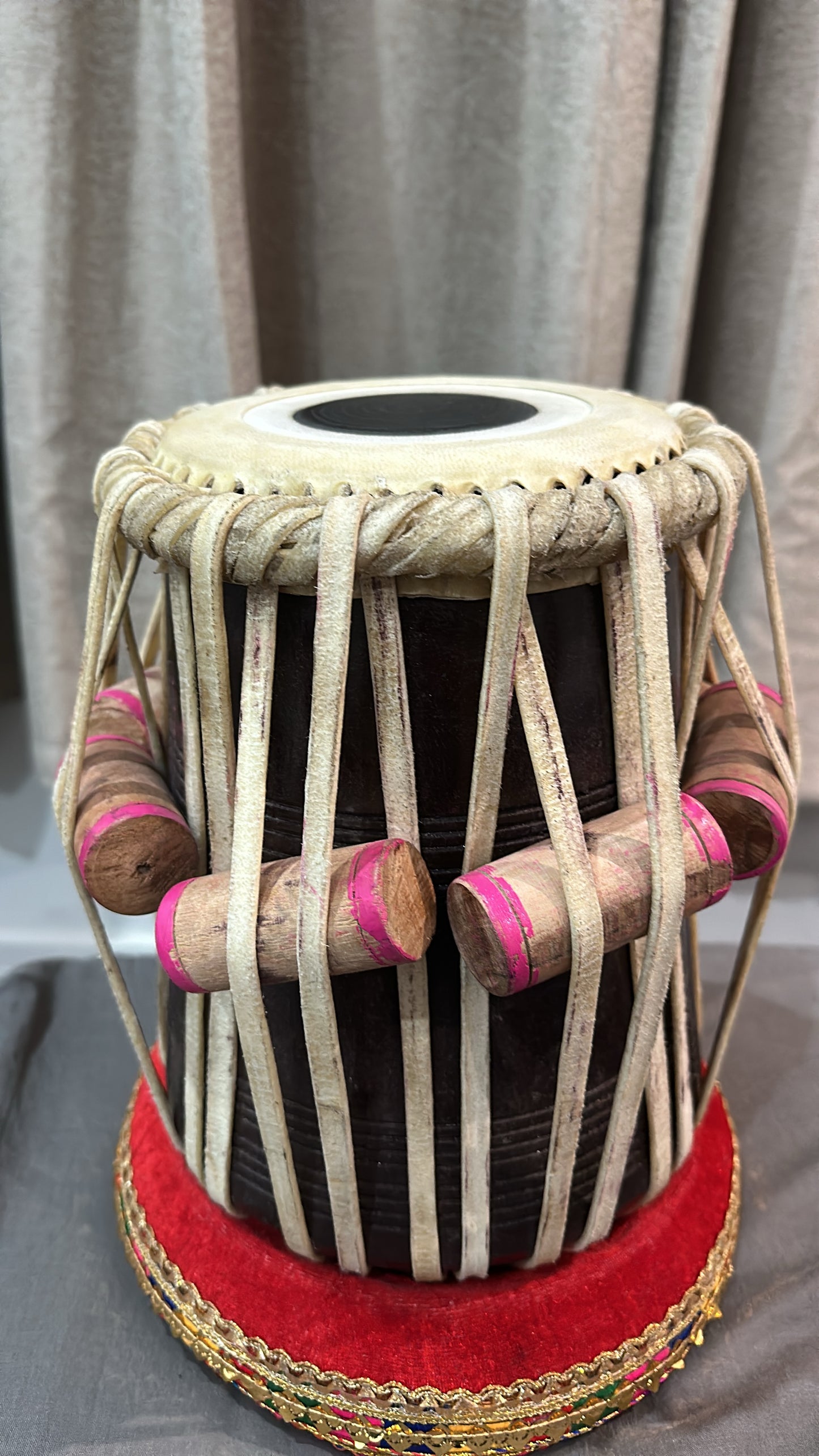 "Professional Tabla Drum Set: Steel Bayan & Shesham Wood Dayan"