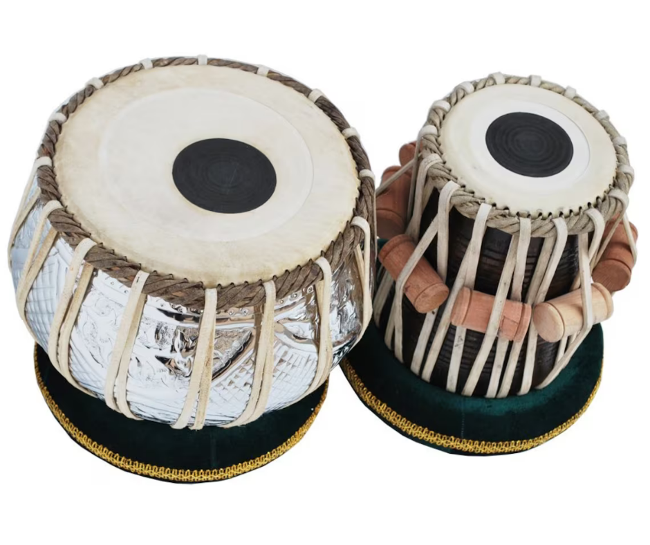 Premium Tabla Pair: 2.5kg Copper Bayan & Sheesham Wood Dayan Tuned to C#