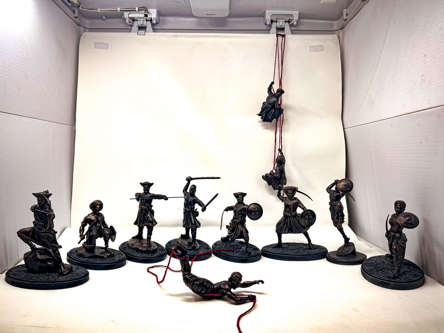 10 Mavale Warrior Set – Handcrafted Fiber Figurines (6-Inch)