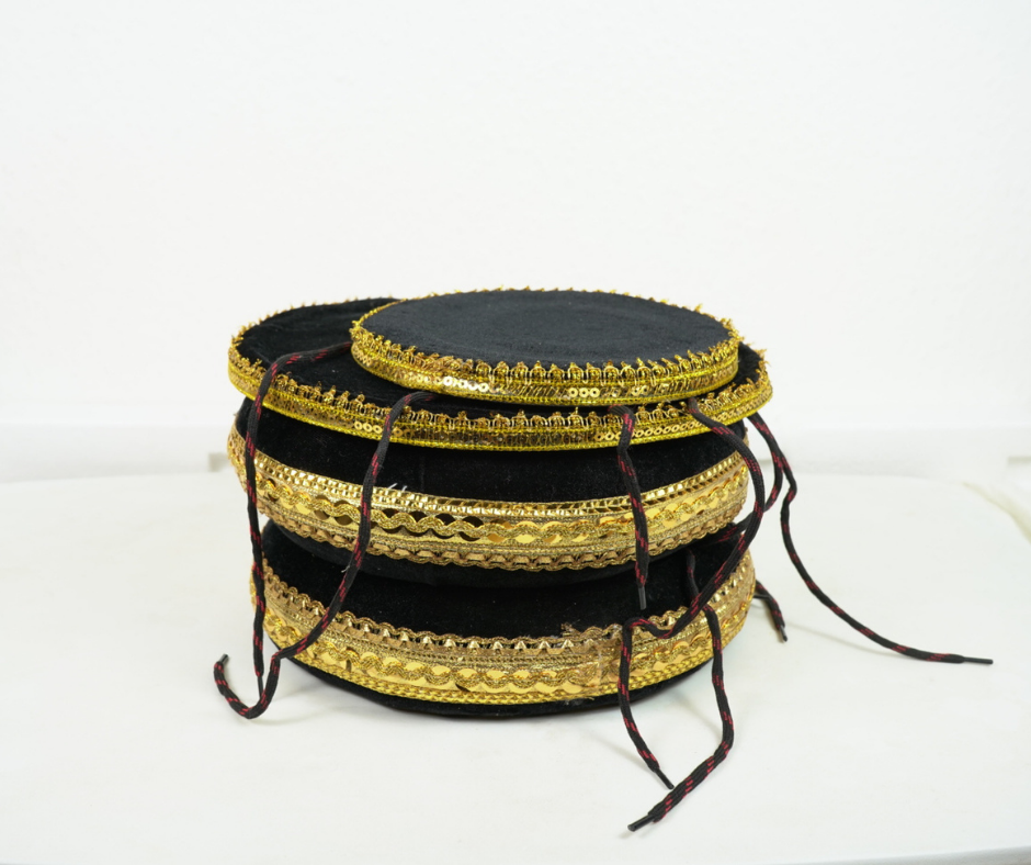 Black & Gold Design Premium Tabla Rings