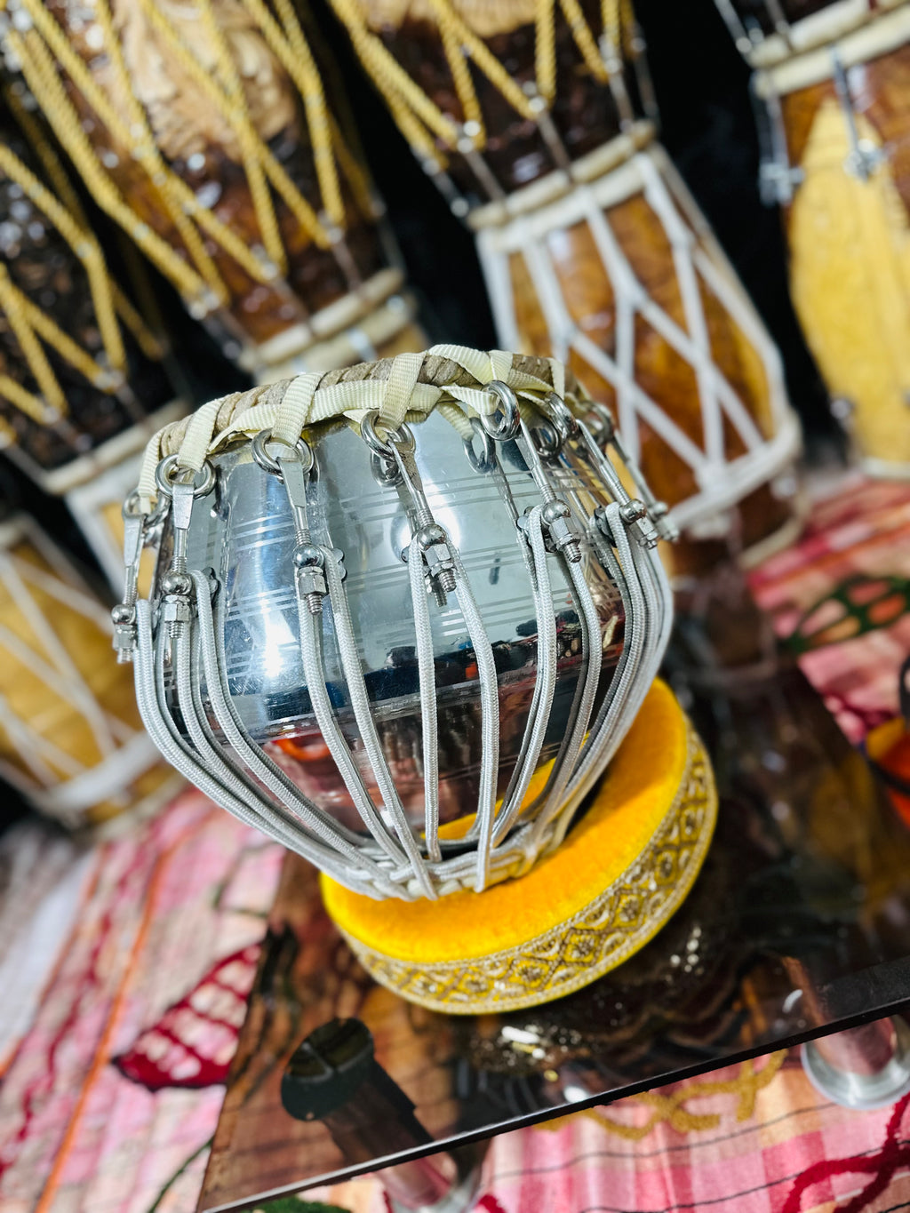 Professional PremiumSteel Nut & Bolt Bayan and Sheesham wood Tabla tuned to any scale as per your wish