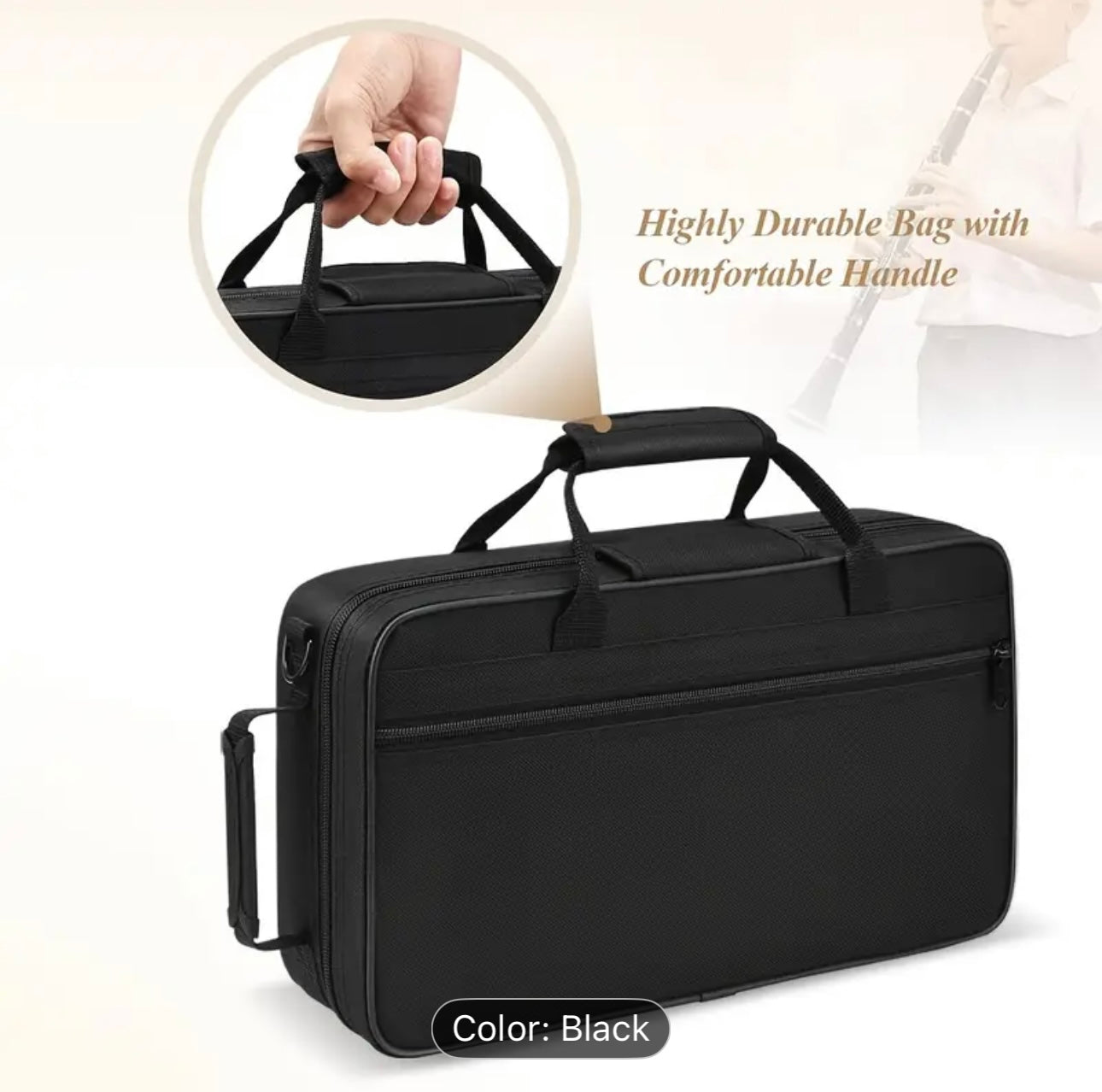 Beginner Bb Clarinet Set – 17 Keys, Bakelite Body, Nickel-Plated,