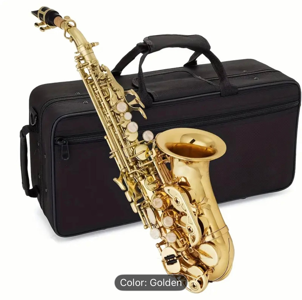 Professional Bb Trumpet – Brass Portable Trumpet with Carry Bag & Cleaning Kit