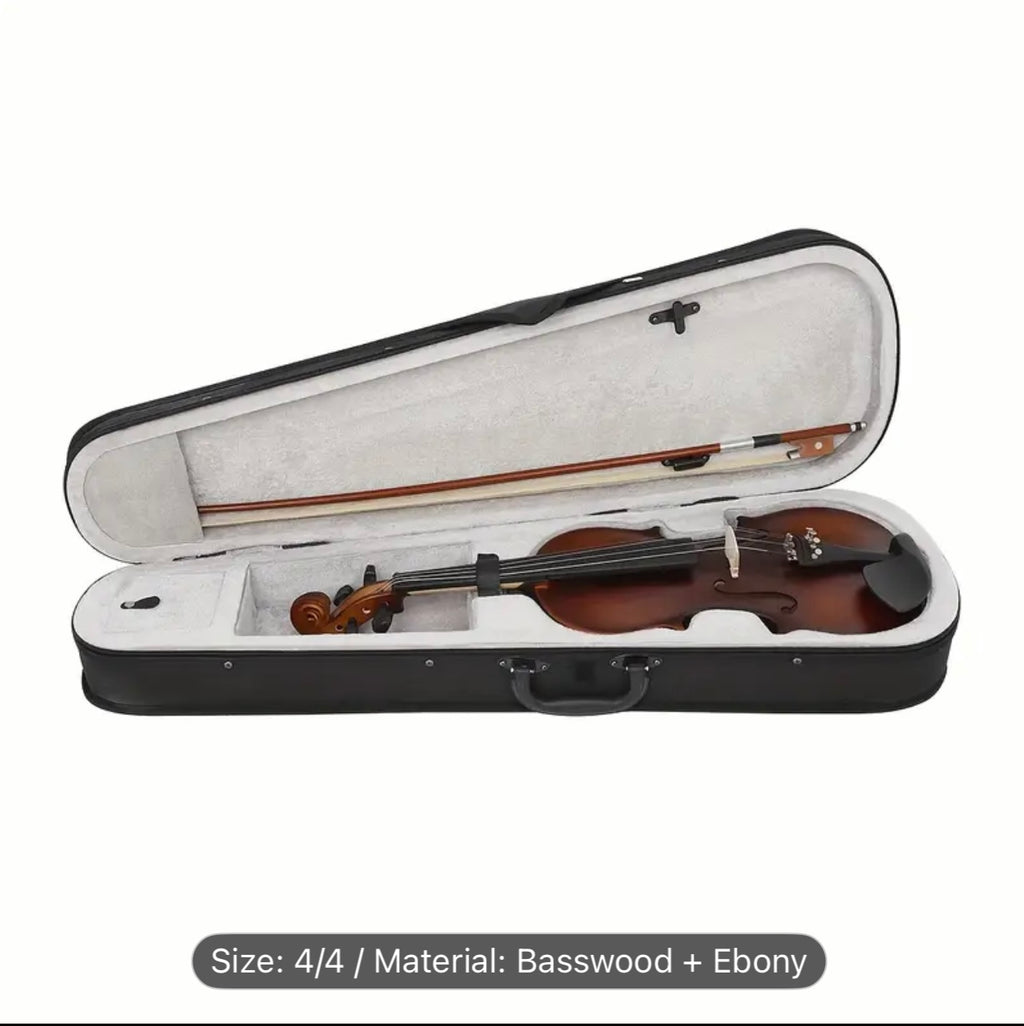 AV-590 Astonvilla Vintage Matte Violin – Reddish-Brown Finish,