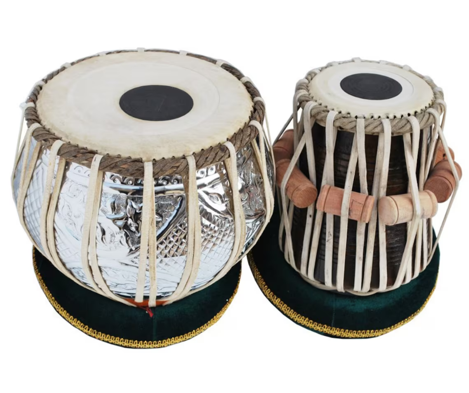 Premium Tabla Pair: 2.5kg Copper Bayan & Sheesham Wood Dayan Tuned to C#