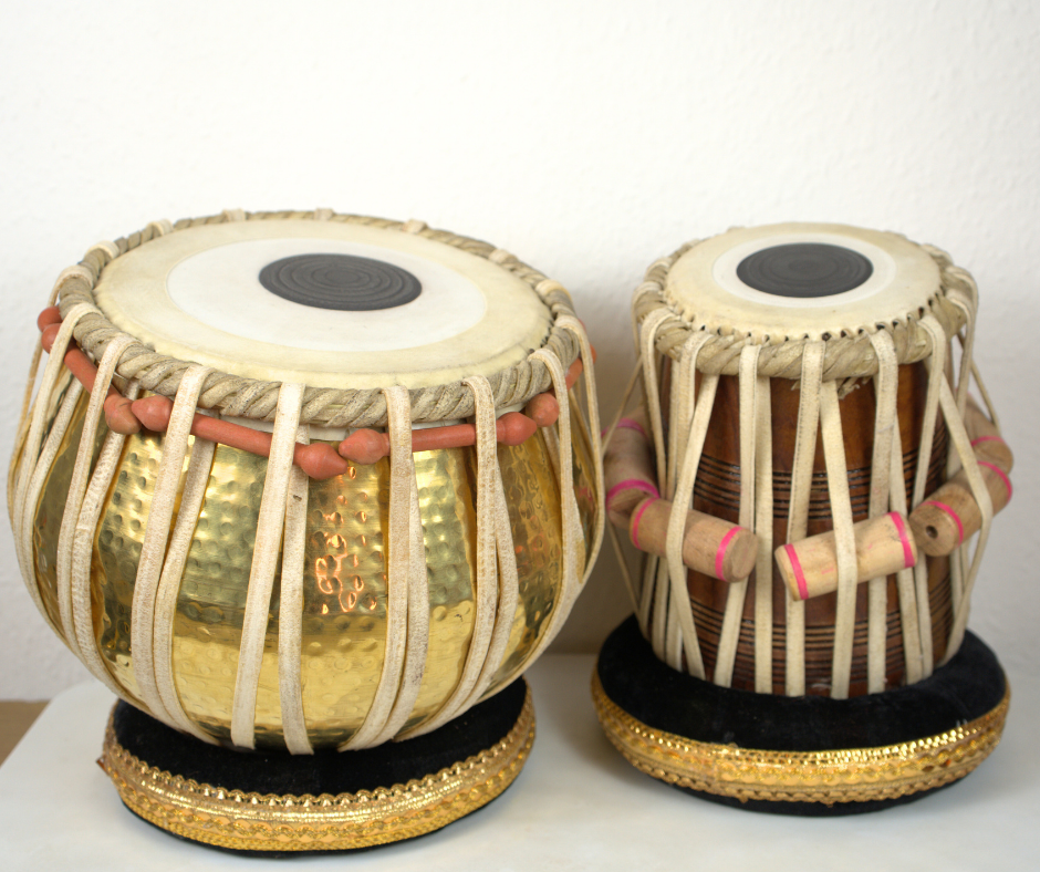 Premium Tabla Pair: 2.5kg Copper Bayan & Sheesham Wood Dayan Tuned to C#