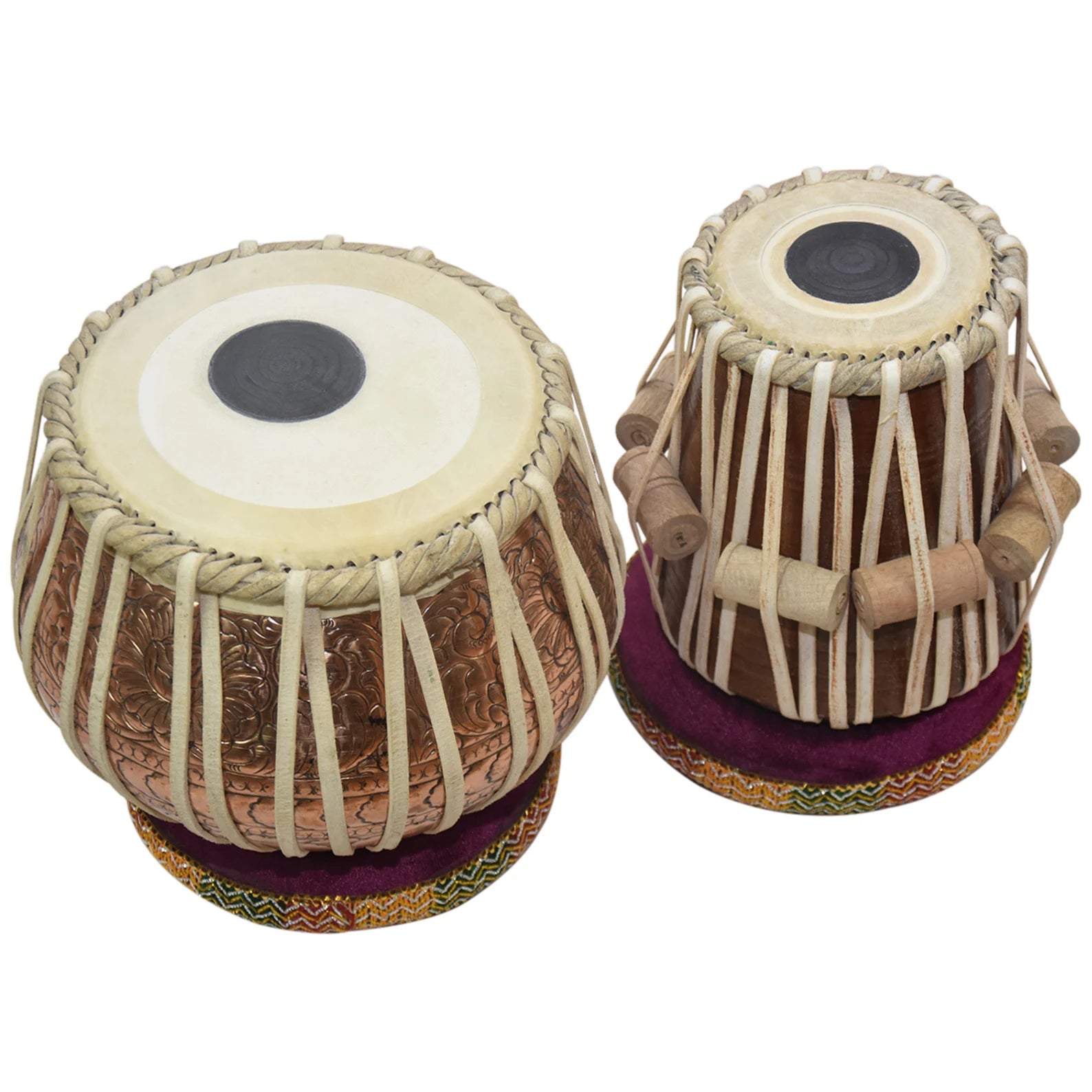 Concert Quality 5Kg Copper Tabla Set – Handcrafted Indian Percussion Instrument