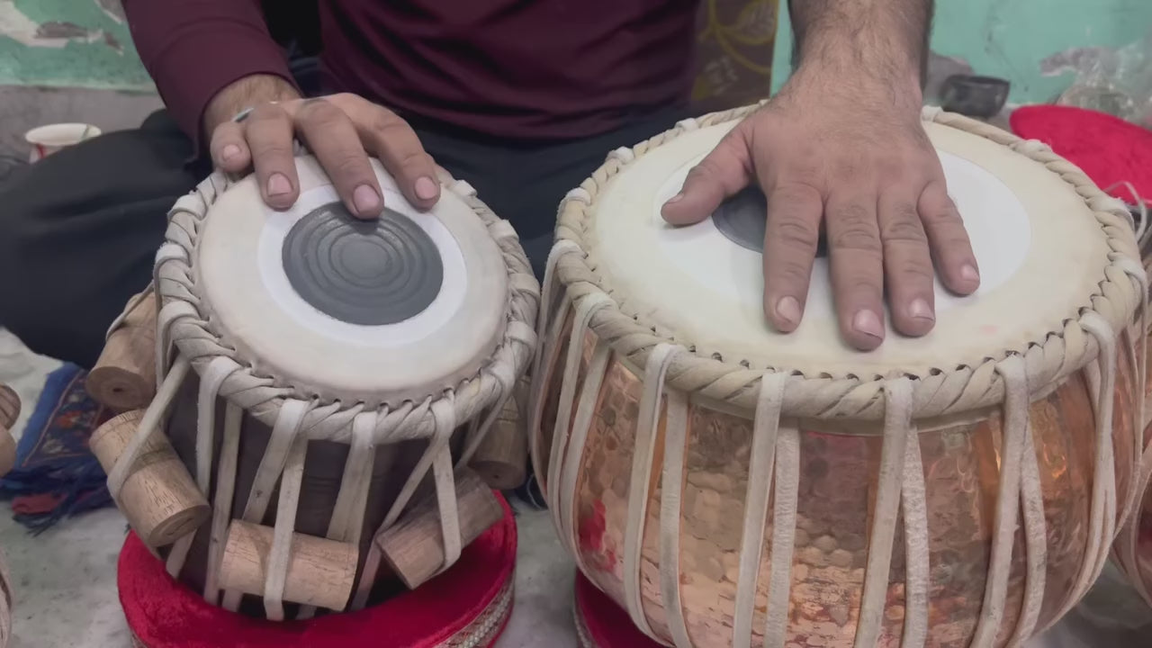 Standard 3.5 KG Brass Tabla Set – Indian Handmade Percussion
