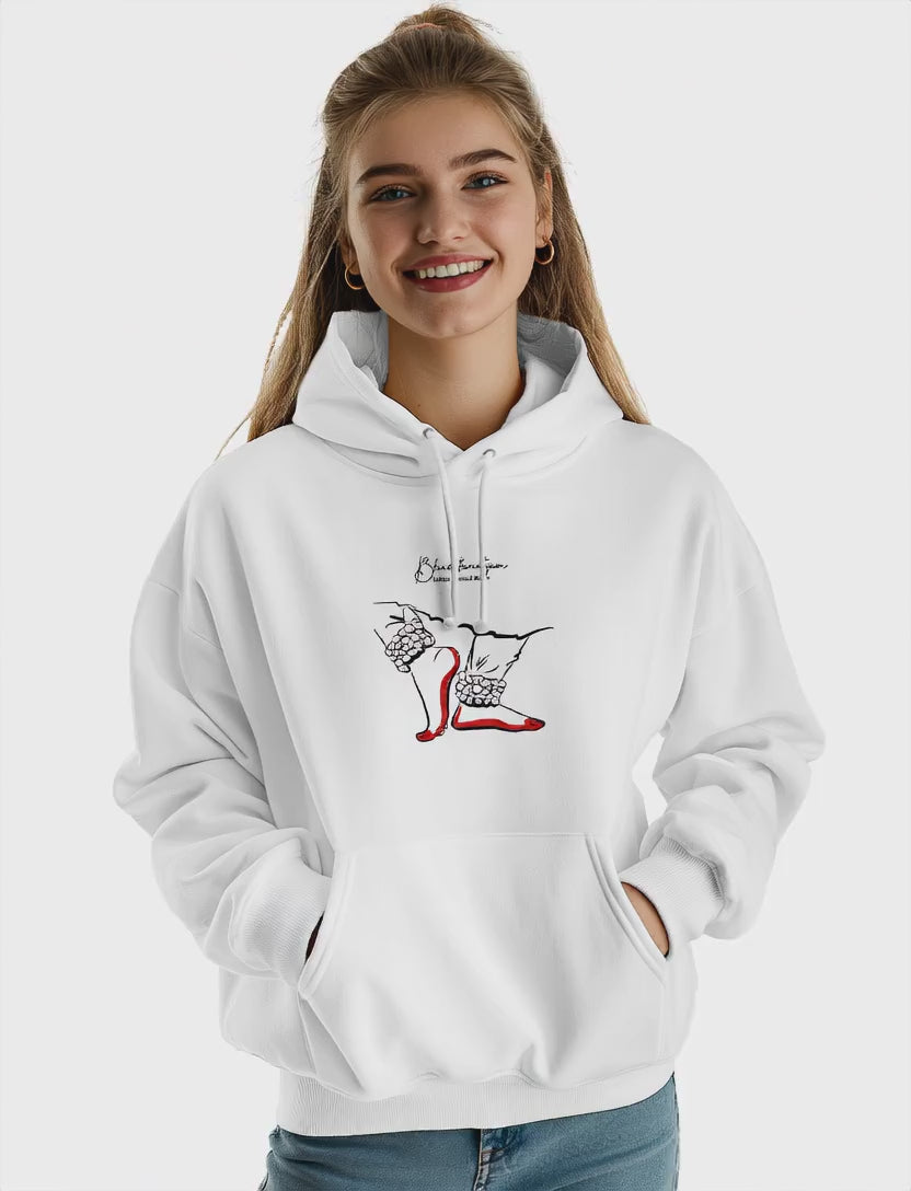 "Grace in Motion – Bharatanatyam Inspired Art" Premium Unisex Pullover Hoodie