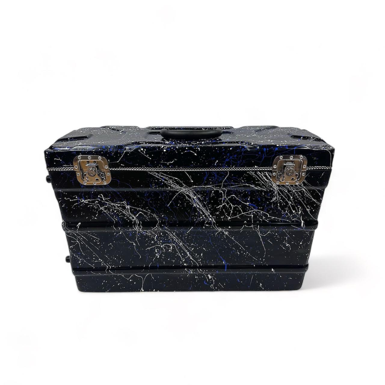 Harmonium case 9th scale changer - BLACK SPLASH 2