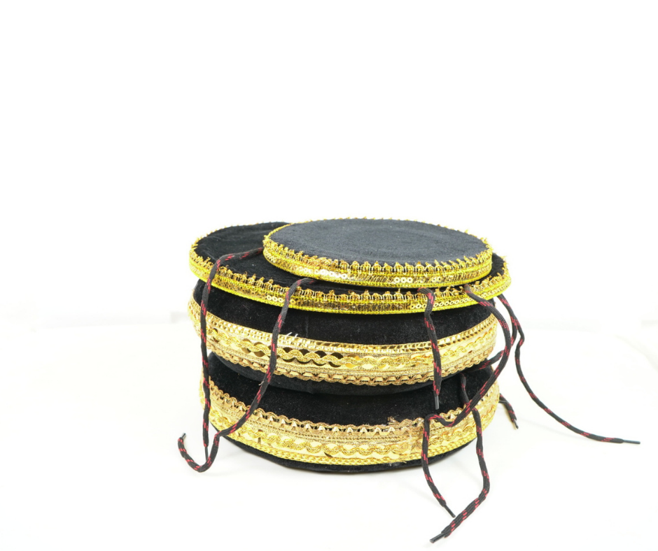 Black & Gold Design Premium Tabla Rings